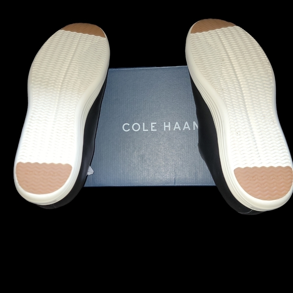 Cole Haan men's Grand Crosscourt Ii Sneaker. Size 12 Black w White Sole. NIB! - Picture 5 of 7